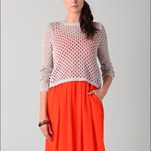 Rebecca Taylor cross back crew sweater sz M